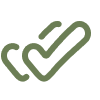 Green checkmark icon on black background