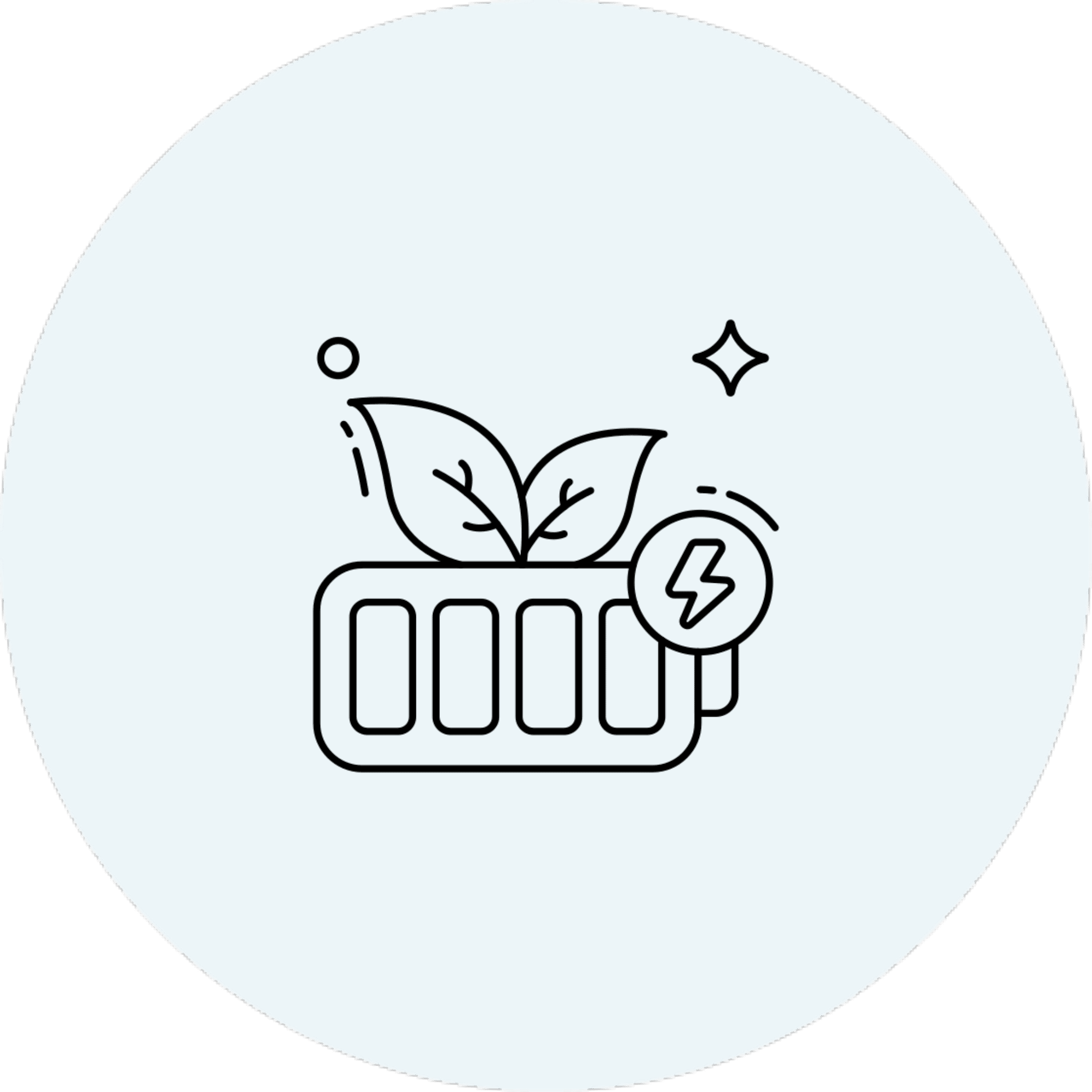 Sustainable energy concept illustration