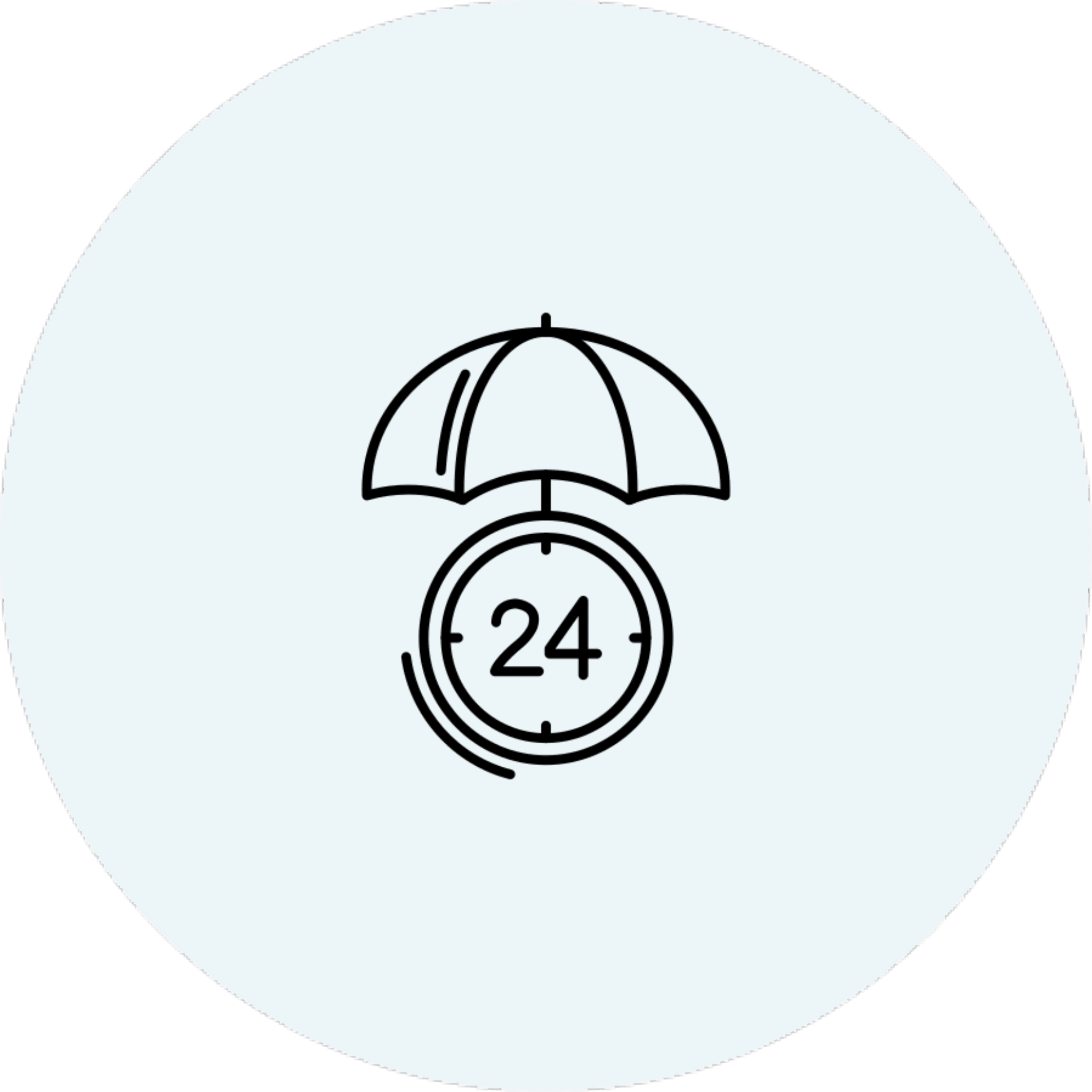 24-hour protection symbol